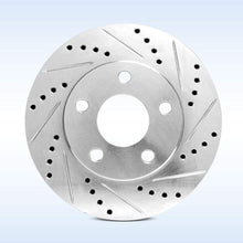 Power Sport Cross Drilled Slotted Brake Rotors and Ceramic Brake Pads Kit -81924 [FRONTS]