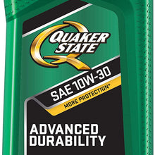 Quaker State Advanced Durability Conventional 10W-30 Motor Oil (1-Quart, Case of 6)