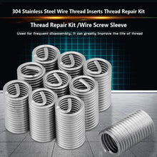 Wire Thread Insert,10 Pcs 304 Stainless Steel Wire Screw Sleeve Inserts Thread Repair Kit M8x1.25x3D Wearable and Flexible