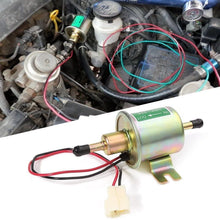 Inline Fuel Pump 12v Electric Transfer Universal Low Pressure Gas Diesel Fuel Pump 2.5-4psi HEP-02A