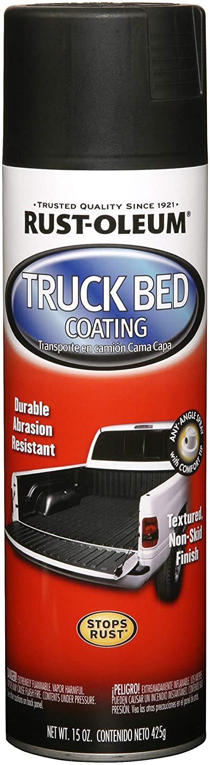 Rust-Oleum 248914 Truck Bed Coating Spray, 15 oz, Black