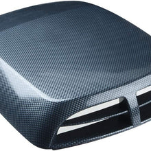ZYHW Car Air Flow Intake Scoop Vent Cover Hood Check Pattern Decorative Black Gray