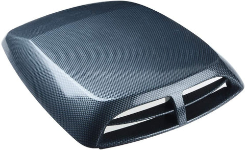 ZYHW Car Air Flow Intake Scoop Vent Cover Hood Check Pattern Decorative Black Gray