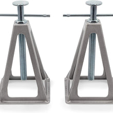 Camco Olympian Aluminum Stack Jacks, Stabilize, Position And Level Your RV, Trailer Or Camper, Can Support Up to 6,000 lbs, Extends 17" - (4 Pack) (44560)