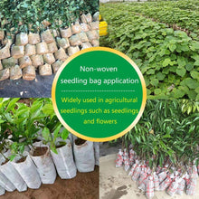 Rosymity Non - Woven Gardening Bag，100PCs Seedlings Increase Bag Nursery Potted Flower Bag Garden Non - Woven Planting Bag Garden Pots Planting