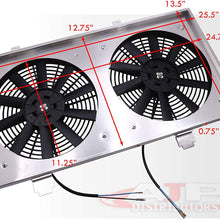 AJP Distributors Performance Aluminum 11" Radiator Fan Shroud Engine Cooling Kit For Dodge Neon SRT-4 Turbo A853 Engine 2003 2004 2005 03 04 05