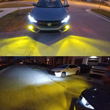Calais Extremely Bright LED H3 COB Chips 30W Golden Yellow Color LED Fog Light Bulbs Plug-n-Play(pack of 2)