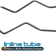 Compatible With 1996-2005 Chevrolet Cavalier, Pontiac Sunfire 3/16" Rear Wheel Cylinder Brake Lines 2pc, OE Steel (Y-11-2)