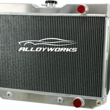 ALLOYWORKS 3 Row All Aluminum Radiator For 1959-1965 Chevy Bel Air/Impala/El Camino/Biscayne L6 V8