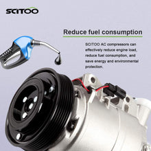 SCITOO AC Compressor Pump Compatible with CO 11200C for Nissan Rogue L4 2.5L 2008-2013