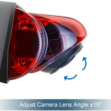 Savana Cargo Van Brake Light Backup Camera for Transporter Chevrolet Express/GMC Savana 2003-2019/Chevy Explorer Van,3rd 170°Angle Waterproof Microphone Built-in Adjustable Lens Roof Mount Cam