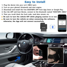 DODYMPS OBD-II Scanner and Alarm Monitor for Car Health, OBD2 Bluetooth Professional Diagnostic Scan Tool, Auto EOBD/CAN Engine Fault Code Reader for iOS & Android