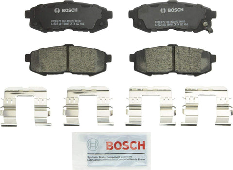 Bosch BC1073 QuietCast Premium Ceramic Disc Brake Pad Set For 2004-2006 Mazda MPV; Rear