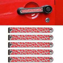 5x Aluminum Side Door Grab Handle Knobs Inserts Cover Trim for 2007-2018 Jeep Wrangler JK & Liberty Sahara & Unlimited 2 Door & 4 Door