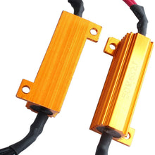 BSLighting Pair HB4 9006 LED DRL Fog Light CANBUS 50W 6Ohm Load Resistors Harness Decoder