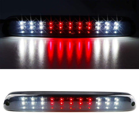 High Mount Stop Tail Light Assembly，Rear Roof Center LED Third 3rd Brake Cargo Light Replacement for 2004-2012 Chevy Colorado，2004-2012 GMC Canyon (Black Housing Smoke Lens)