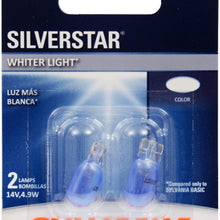 SYLVANIA - 168 SilverStar Mini Bulb - Brighter and Whiter Light, Ideal for Interior Lighting, Center High Mount Stop Light (CHMSL), and more (Contains 2 Bulbs)