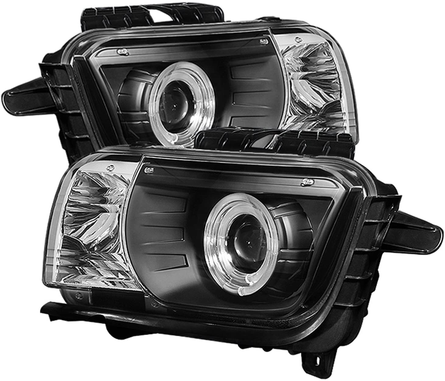 Spyder Auto PRO-YD-CCAM2010-HL-BK Chevrolet Camaro Black Halo Projector Headlight