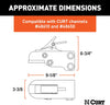 CURT 25328 Channel-Mount Adjustable Trailer Coupler, 2-5/16-Inch Hitch Ball, 15,000 lbs