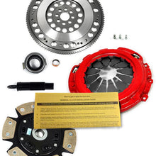 EFT 6-PUCK CLUTCH KIT + PROLITE FLYWHEEL FOR ACURA RSX TYPE-S CIVIC Si 2.0L K20 K24