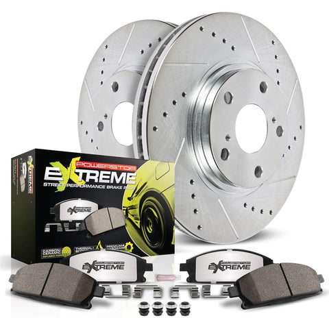 Power Stop K5957-26 Front Z26 Street Warrior Brake Kit Dodge Jeep