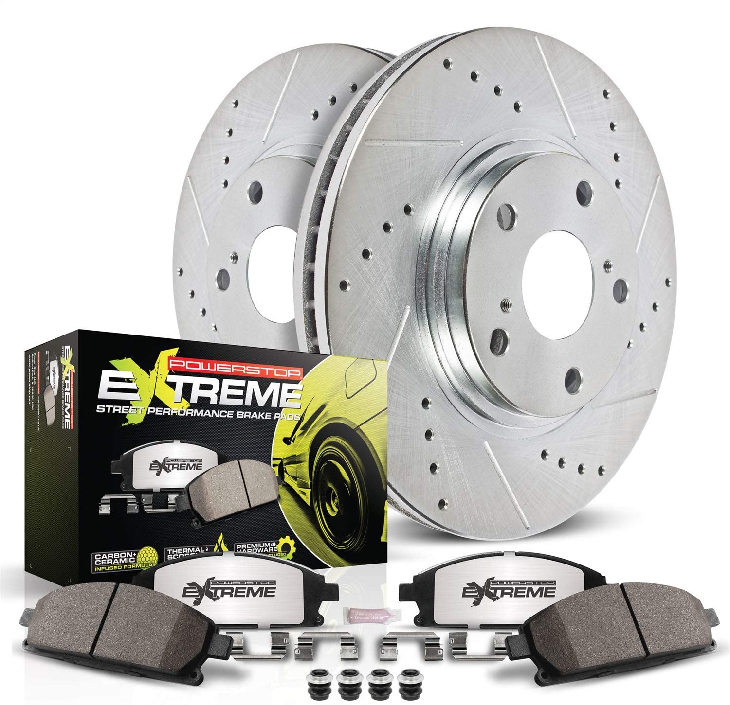 Power Stop K704-26 Front Z26 Street Warrior Brake Kit Acura Honda Isuzu