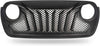 VZ4X4 Front Grill Mesh Grille Guard for 2018 2019 2020 Jeep Wrangler JL - Matte Black