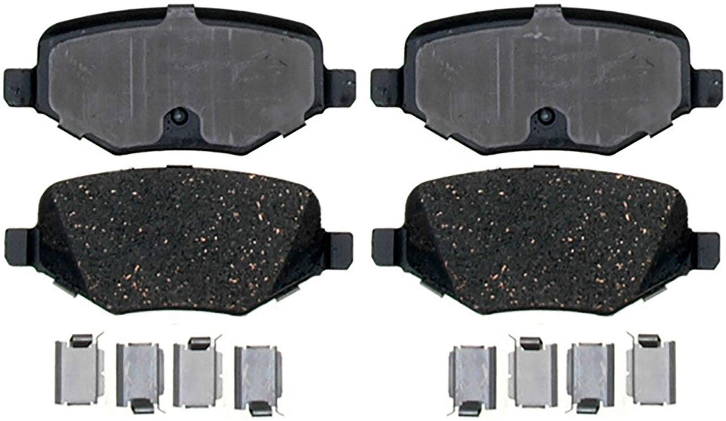 ACDelco 14D1377CH Advantage Ceramic Rear Disc Brake Pad Set