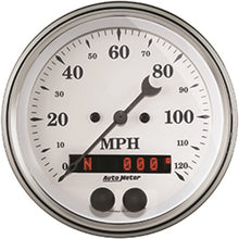 AUTO METER (1649 Old TYME White 3-3/8" 120 MPH GPS Speedometer Gauge