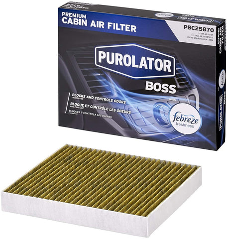 Purolator PBC25870 PurolatorBOSS Premium Cabin Air Filter with Febreze Freshness