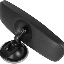 PME Rear View Mirror, Universal Car Truck Mirror Interior Rear View Mirror Suction Cup Rearview Mirror… (Plain Mirror, Width 21.5cm/8.5in)