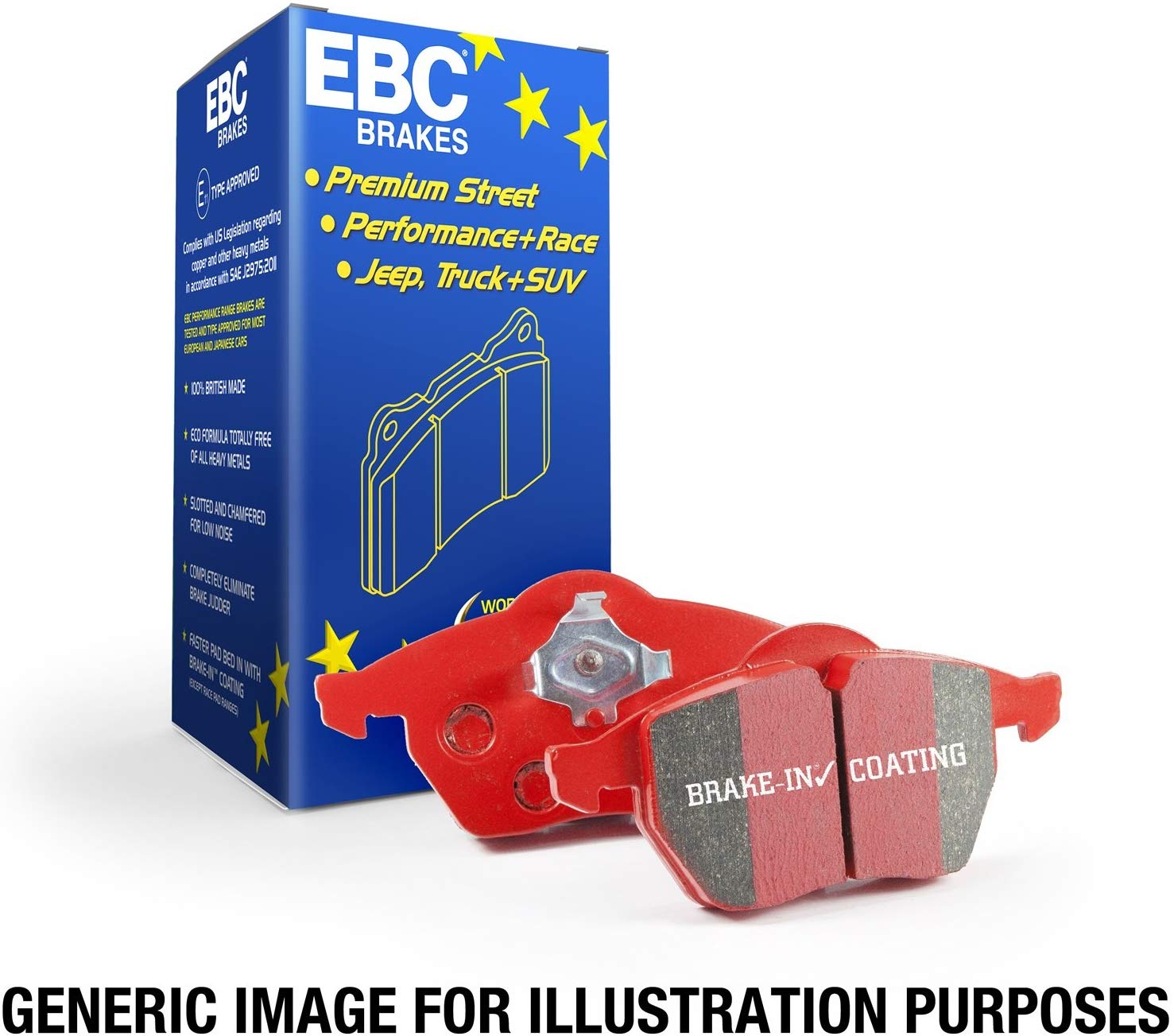 EBC Brakes DP31865C Redstuff Ceramic Low Dust Brake Pad