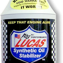 Lucas Oil 10130-Synthetic Oil Stabilizer - 1 Quart (Pack of 12)