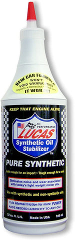 Lucas Oil 10130-Synthetic Oil Stabilizer - 1 Quart (Pack of 12)