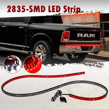 Partsam 60" 90LED Tailgate Light Bar Red White Backup Reverse LED Strip Turn Signal Brake Stop Indicator Tail Light Replacement for Most Cars, Trucks, SUV, RV, Van, Trailers