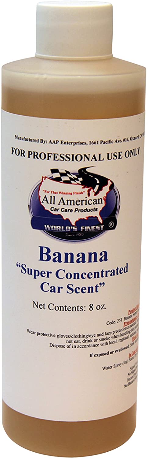 Super Concentrated Car Scent Air Freshener - Banana - Mix to Make 1 Gallon