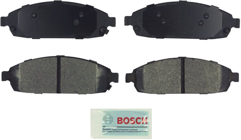 Bosch BE1080 Blue Disc Brake Pad Set for Jeep: 2006-10 Commander, 2005-10 Grand Cherokee - FRONT