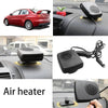 Jullynice Portable Car Auto Air Heater Electric Heating Fan Demist & Defrost Noise-Free Warm Air Blower for 12V Vehicle