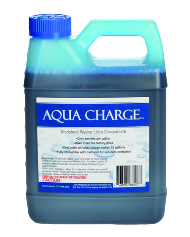 Aqua Charge Windshield Washer Ultra Concentrate, 1 Quart Makes 55 gallons Finished Product