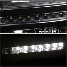 For Chevy Silverado GMT K2XX Black Housing Projector LED Headlight W/Amber Signal + H1 LED Conversion Kit W/Fan