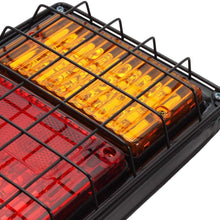 Partsam 2Pcs LED Truck Trailer Tail Lights Bar Kit 40 LED Waterproof Tail Turn Signal Brake Light Running Reverse Light with Iron Net Protection 5 Wires 10V-30V for Truck Boat Trailer UTV RV Camper