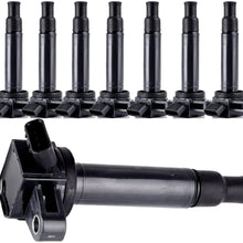 ECCPP Portable Spare Car Ignition Coils Compatible with Lexu-s GS430/ GX470/ LS430/ LX470/ LX570/ SC430 Toyot-a Tundra/ 4runner/ Sequoia/Land Cruiser 1998-2010 Replacement for UF230 UF493(Pack of 8)