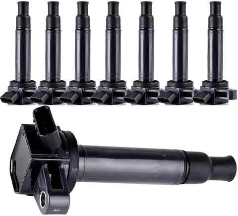 ECCPP Portable Spare Car Ignition Coils Compatible with Lexu-s GS430/ GX470/ LS430/ LX470/ LX570/ SC430 Toyot-a Tundra/ 4runner/ Sequoia/Land Cruiser 1998-2010 Replacement for UF230 UF493(Pack of 8)