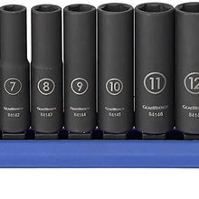 GEARWRENCH 10 Pc. 1/2" Drive 6 Point Deep Universal Impact SAE Socket Set - 84943N, Black