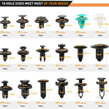 GOOACC Push Bumper Fastener Rivet Clips with 18 Most Popular Sizes Auto Push Pin Rivets for Benz, BMW, Toyota, Honda, Subaru, Nissan, Mazda etc