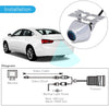 Compact Rear View Backup Camera, Parking Reverse Cam, Front or Rear Mountable, Night Vision, Waterproof