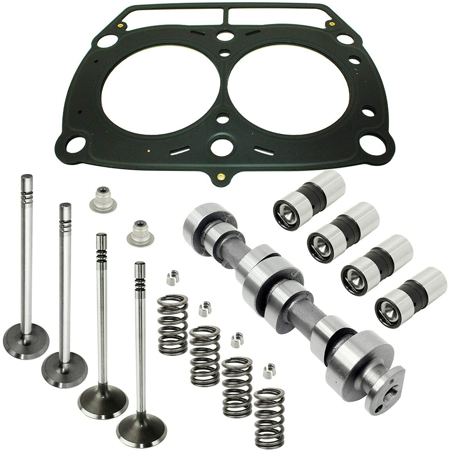 Caltric Camshaft and Cylinder Head Valve Gasket Kit Compatible With Polaris RZR S 800 EFI 2009 2010