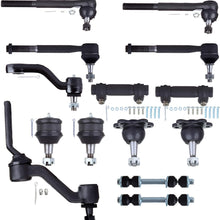 LSAILON 14pcs Upper Lower Ball Joints Inner Outer Tie Rod Ends Front Sway Bar Links Idler Arm Pitman Arm Adjusting Sleeve Kit Fit for 1988-1991 for Chevy C1500 C2500 for GMC C1500 C2500