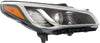 Headlight Assembly Compatible with 2015-2017 Hyundai Sonata Halogen Passenger Side