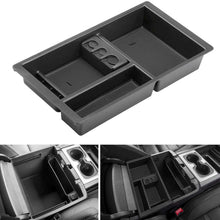 Seven Sparta Center Console Organizer for Chevy/Chevrolet Tahoe Suburban Silverado GMC Sierra Yukon 2015-2018 ABS Tray Armrest Box Secondary Storage Full Console w/Bucket Seats ONLY (Black)